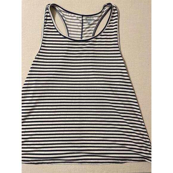 Carve‎ Designs Womens Large Tank Top Swim UPF Striped Racer Back Outdoors - Picture 3 of 8